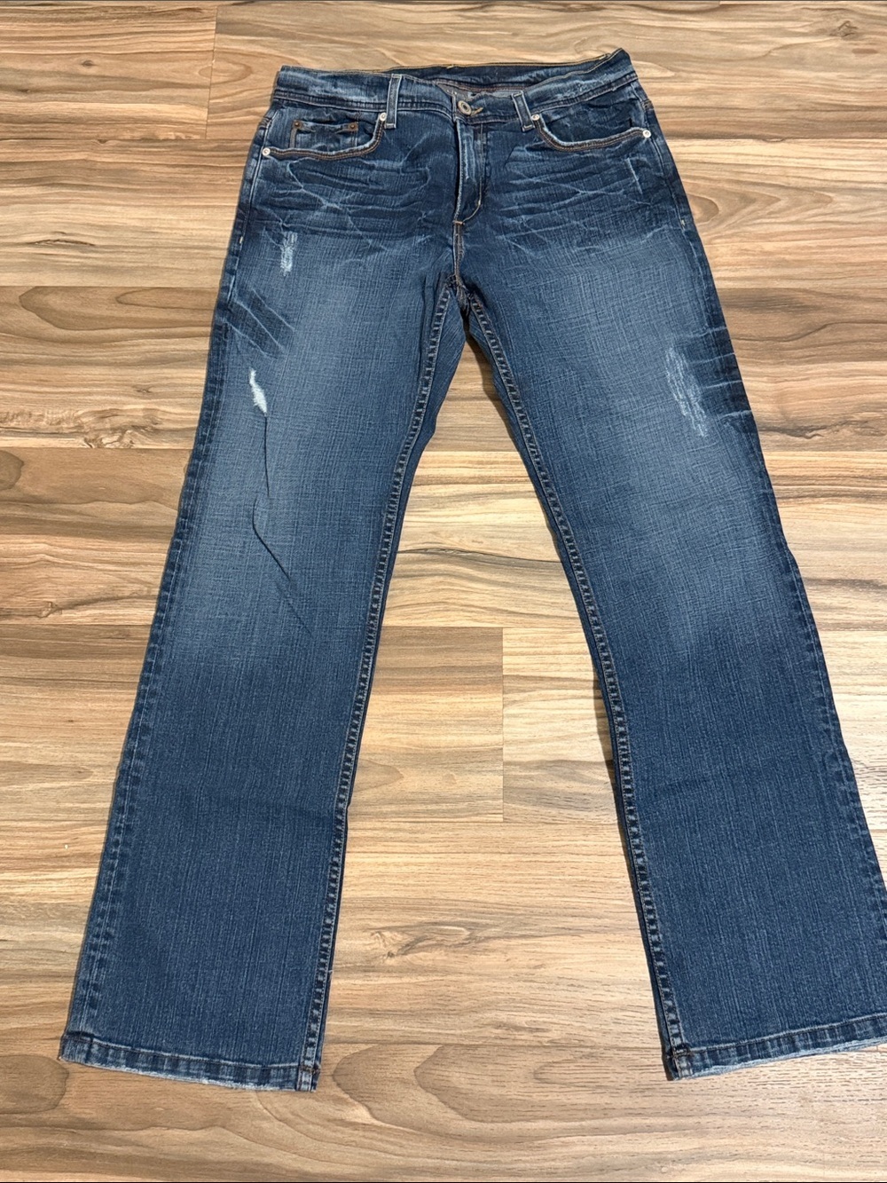 Armani Exchange Jeans Straight Leg Distressed Ripped Men’s 33x34 Medium Wash
